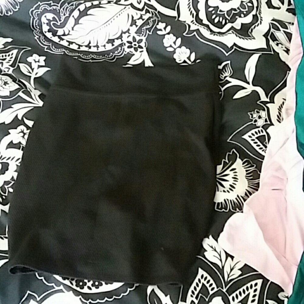 Black miniskirt